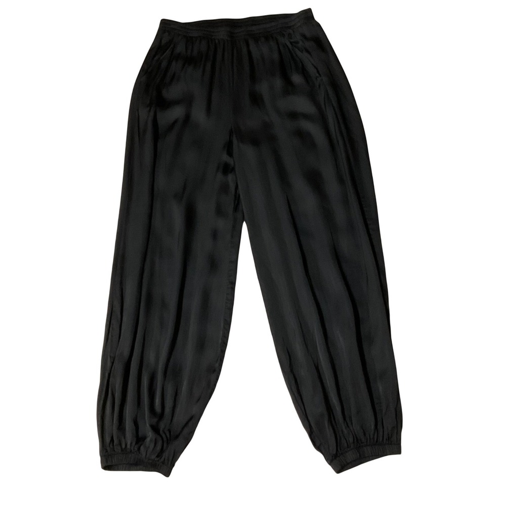 Nation LTD Women's Elastic Waist Lounge Balloon Leg Jogger Pants Black Sz Small - Picture 2 of 11